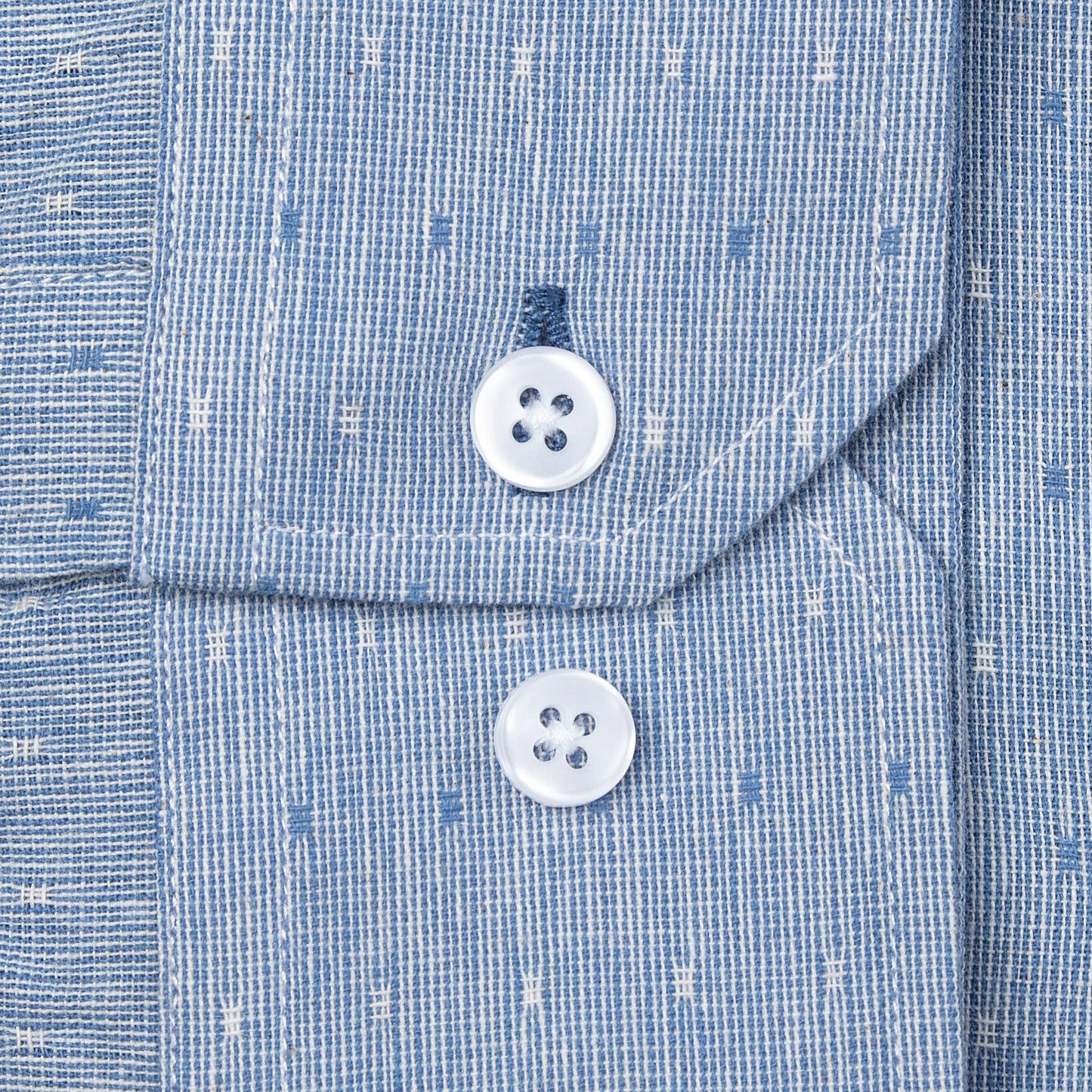 Alynn Mason Blue Untuckable Casual Fit Dress Shirt