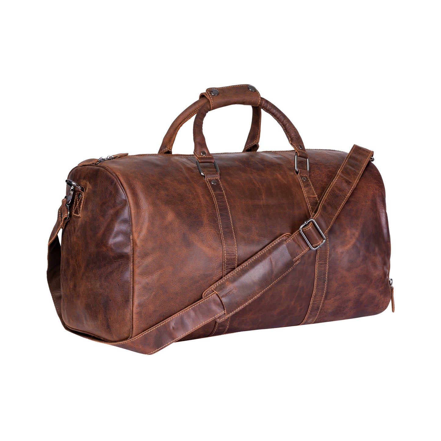 Rugged Leather Overnight Bag