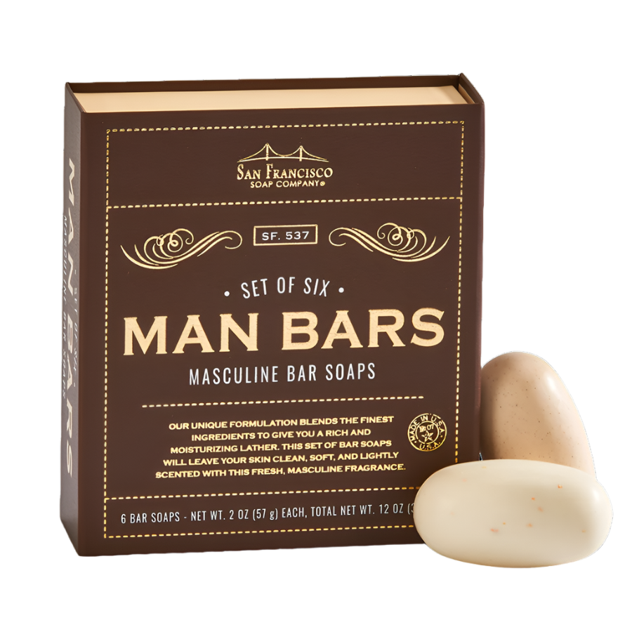 Man Bar 6pc Bar Soap Gift Set