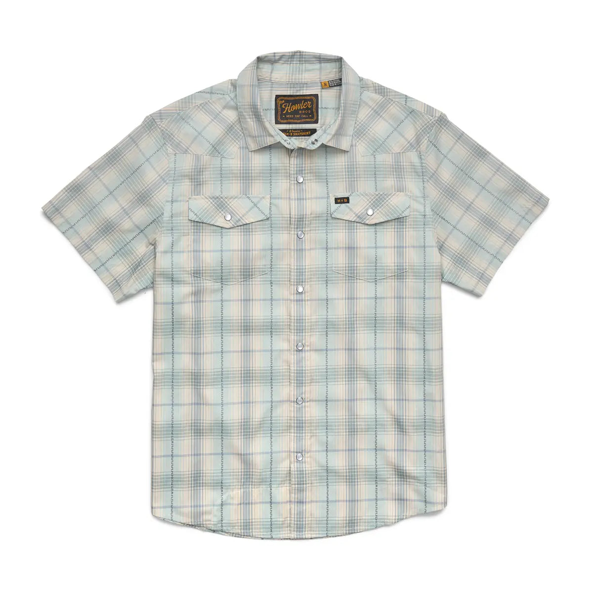 Howler Bros. Prairie Plaid Seafoam H Bar B Snapshirt