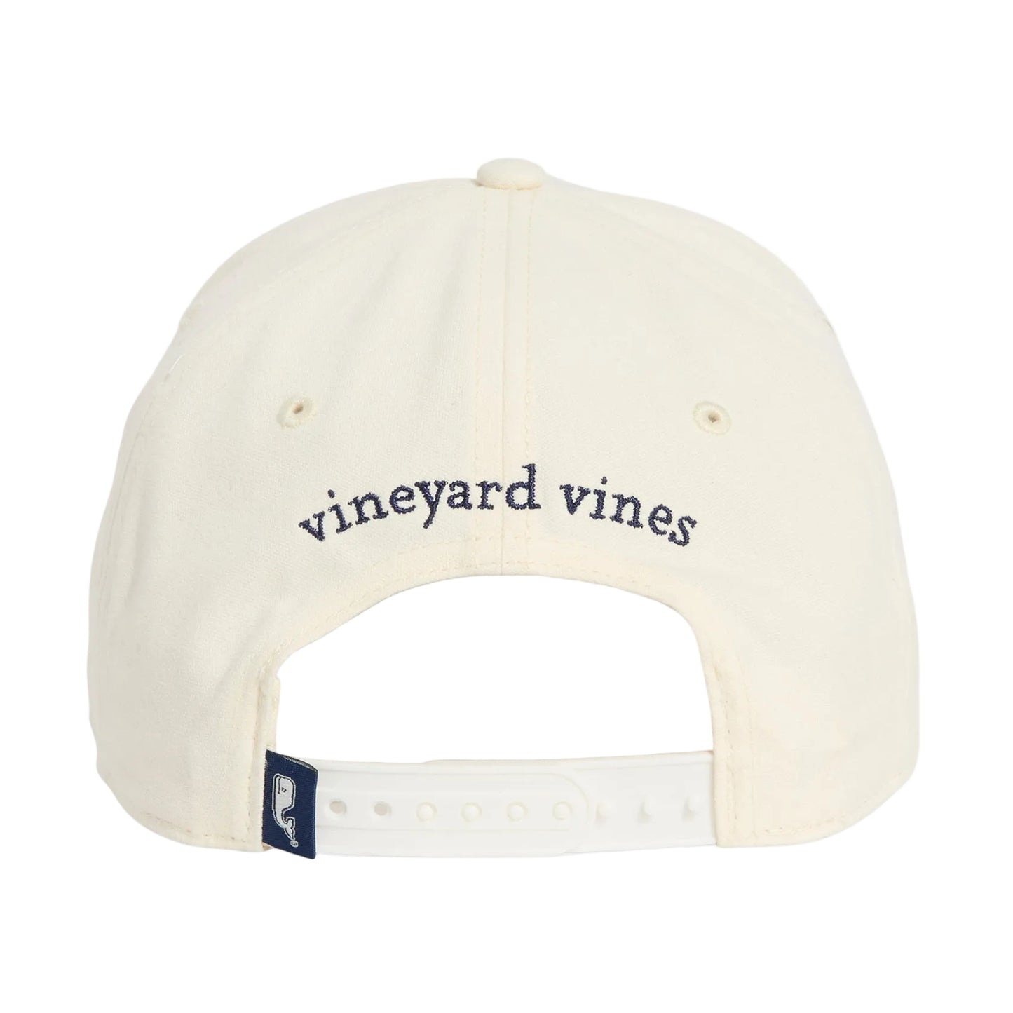 Vineyard Vines Marshmallow High Profile American Flag Trucker Hat