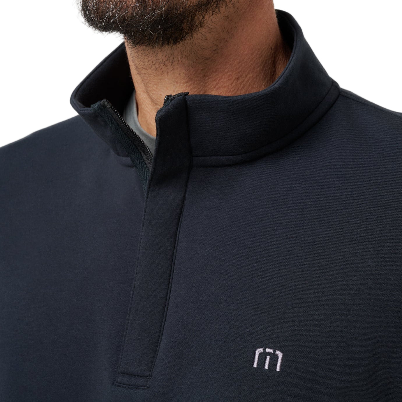 TravisMathew Black Cloud Quarter Zip