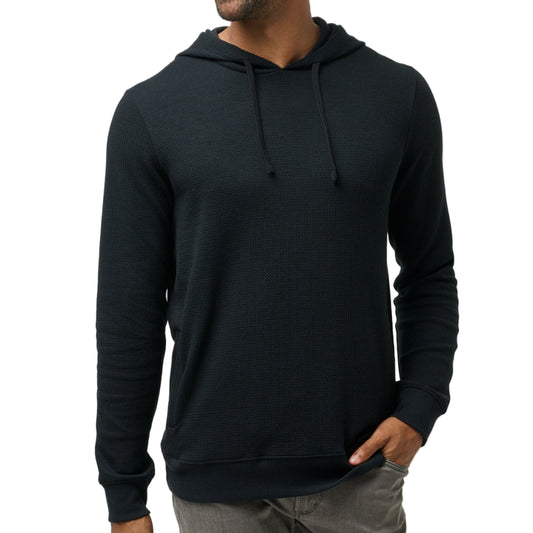 TravisMathew Black Cloud Waffle Hoodie
