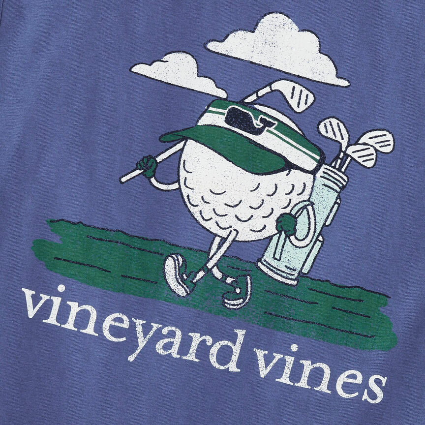 Vineyard Vines Moonshine Drive Fast and Putt Slow Long-Sleeve Pocket Tee