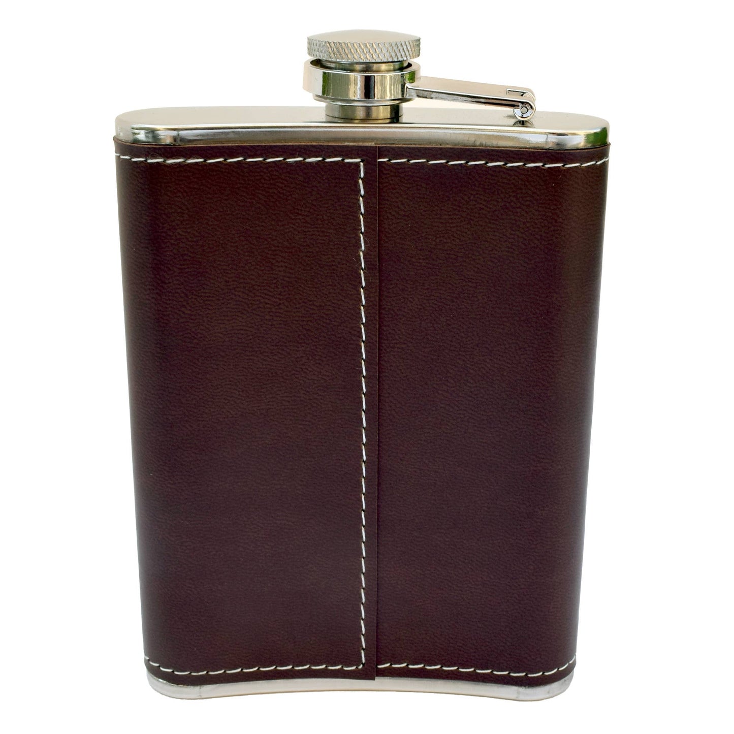 Abraham Lincoln Quote Leather Flask