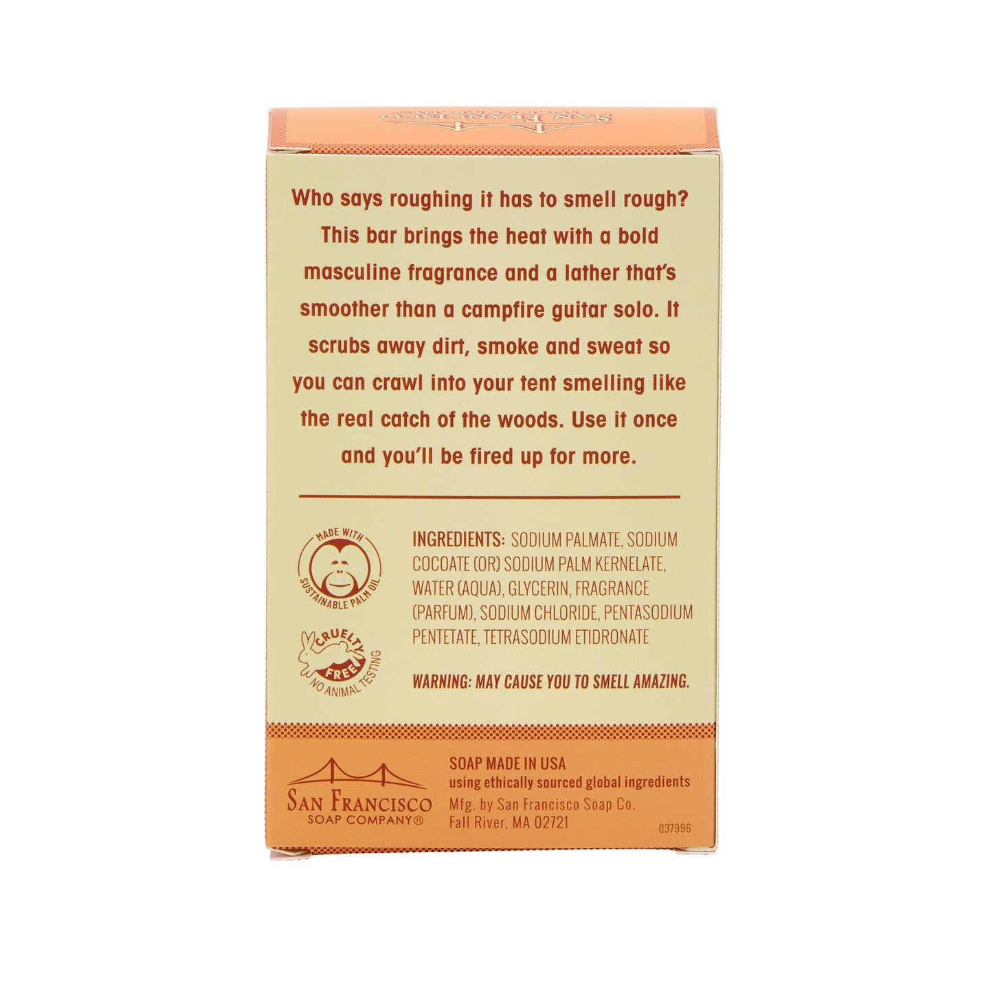 "I'd Rather Be By The Campfire" Spiced Woods Bar Soap