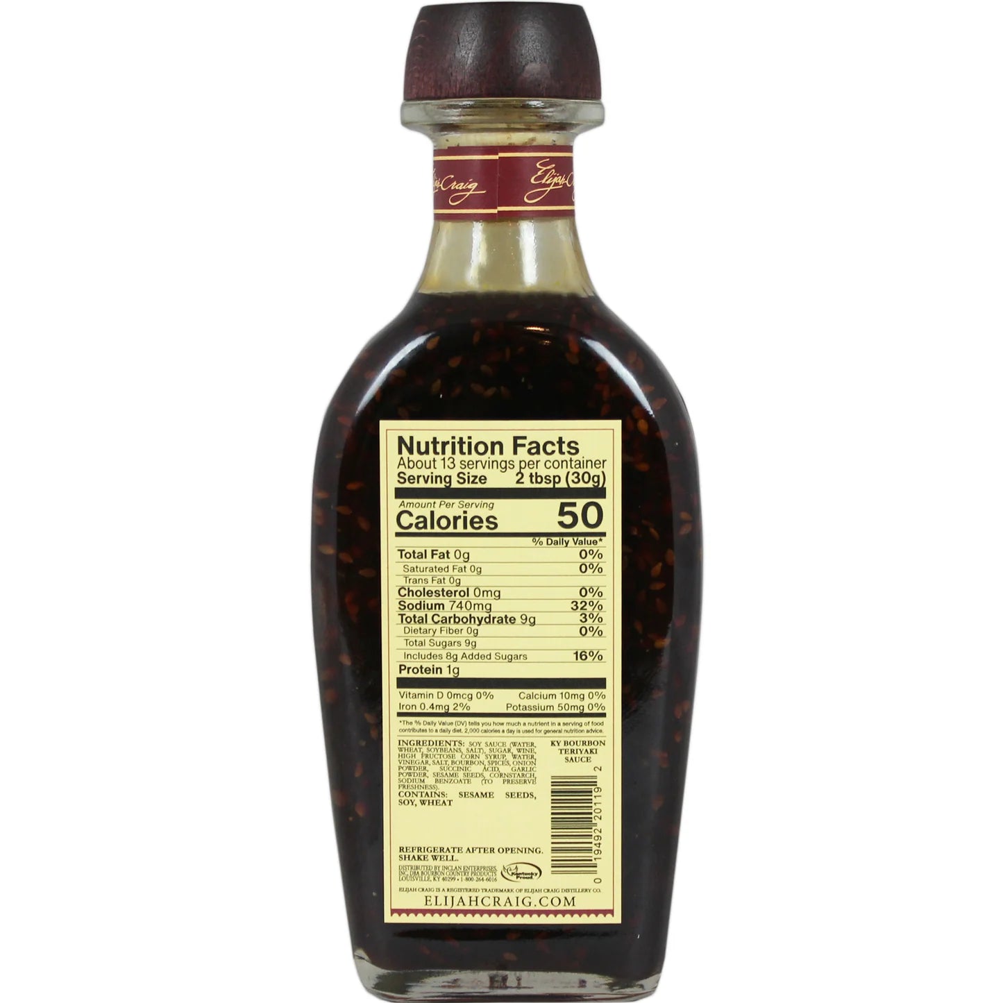 ELIJAH CRAIG Kentucky Bourbon Teriyaki Sauce