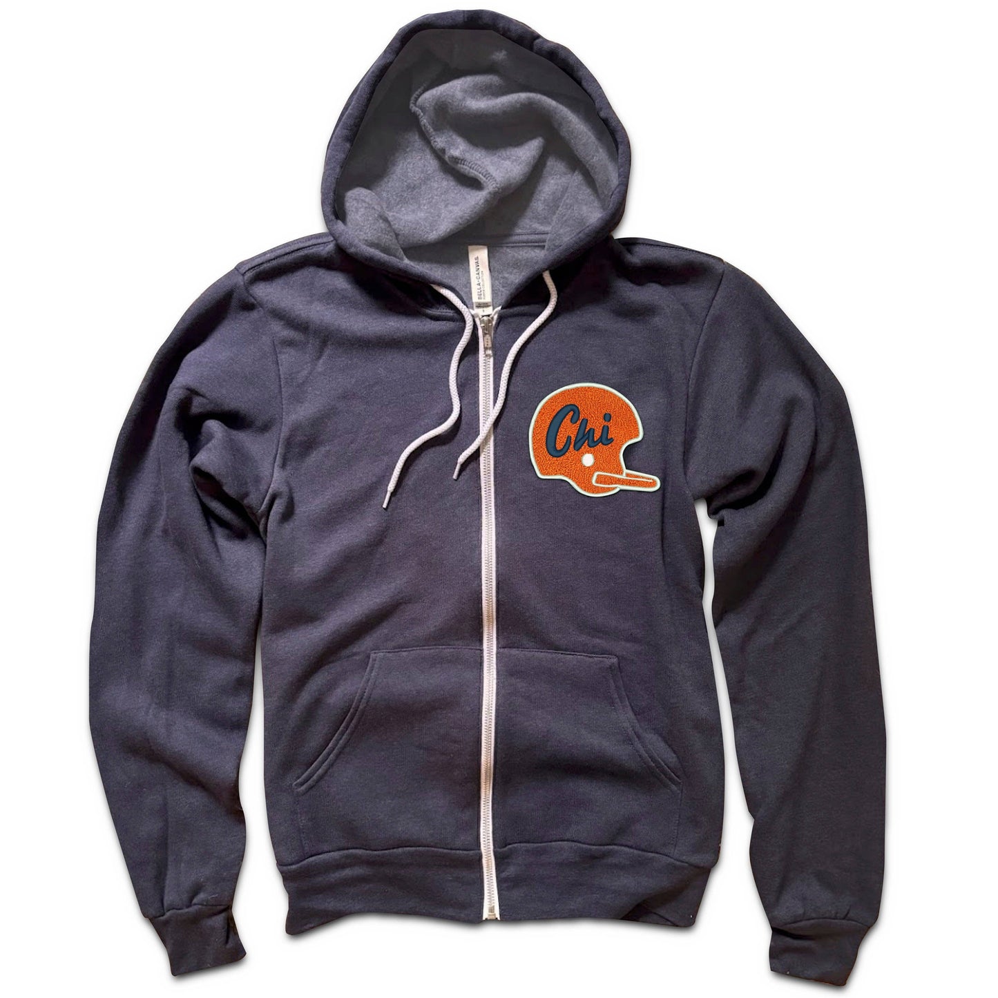 Chicago Football Patch Zip-Up Hoodie