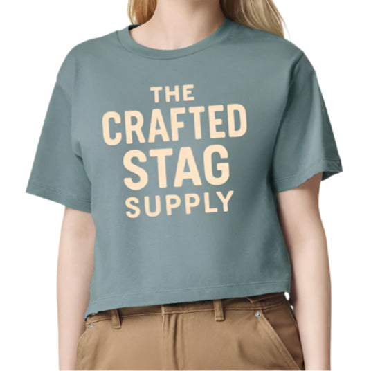 The Crafted Stag Supply Artic Ladies Crop Top Tee