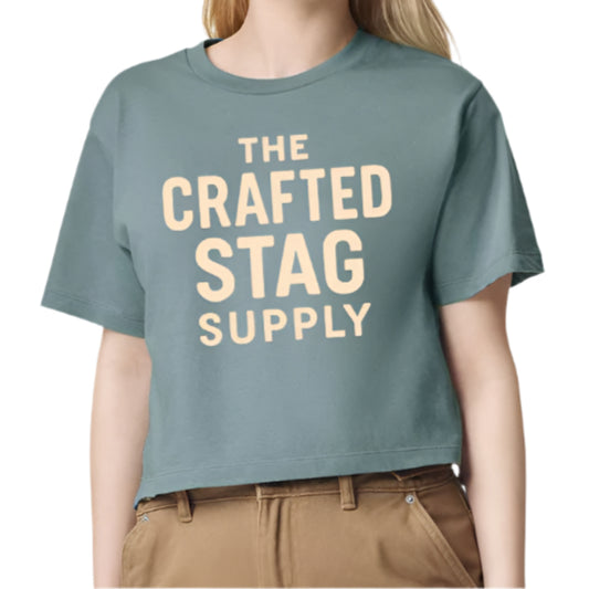 The Crafted Stag Supply Artic Ladies Crop Top Tee