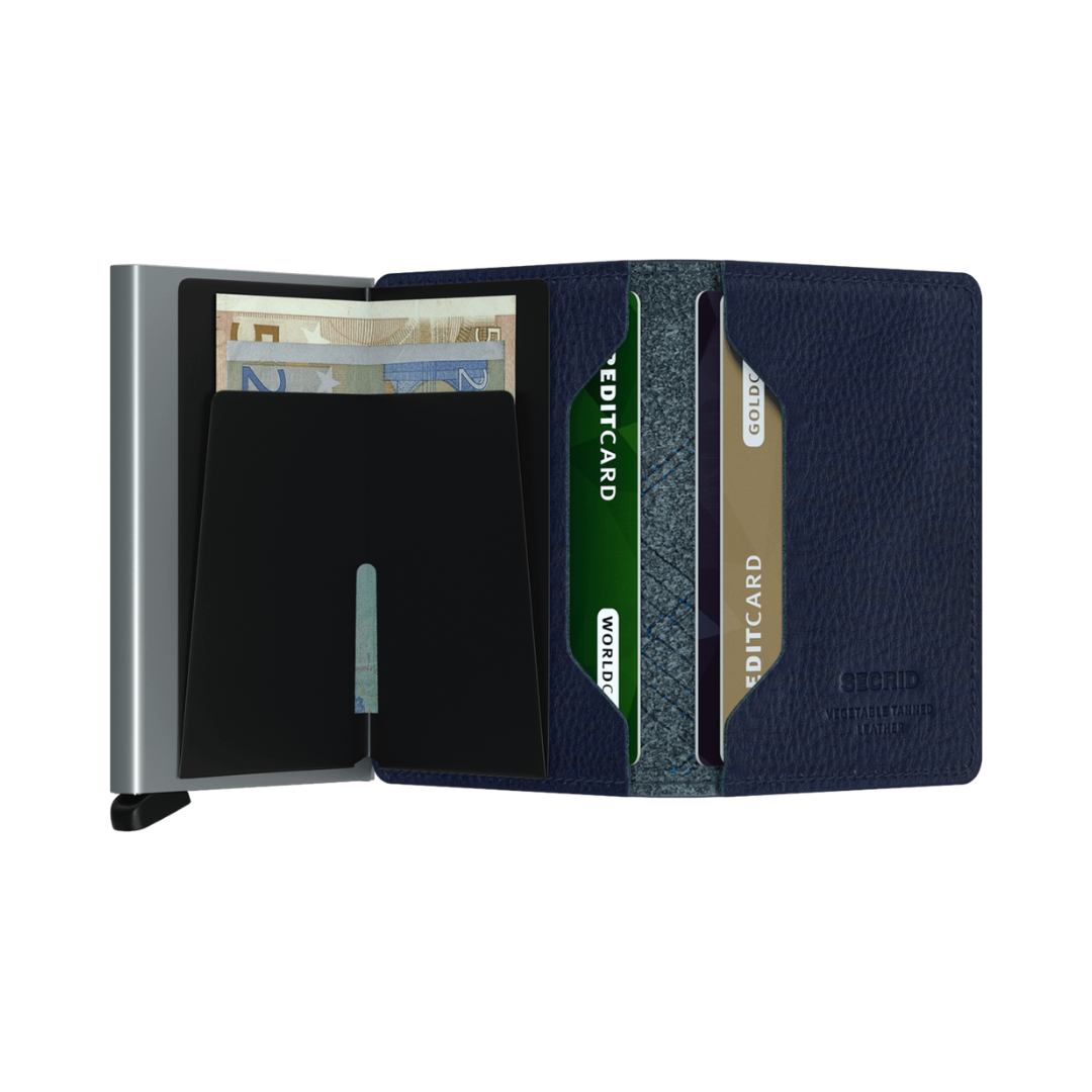 Secrid Stitch Linea Navy Slimwallet