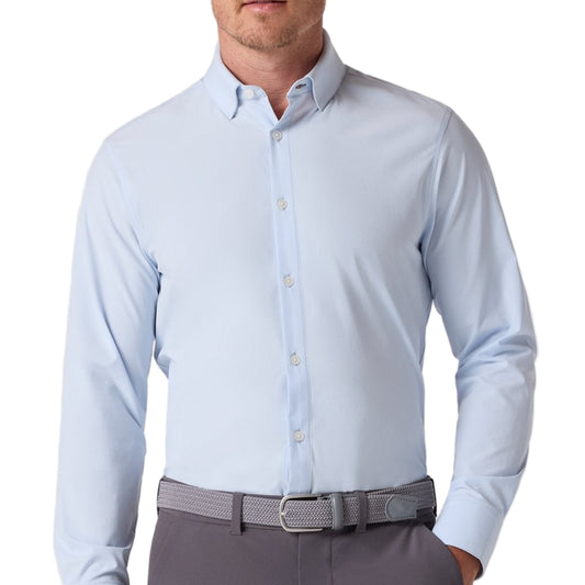 Mizzen+Main Light Blue Leeward Long Sleeve Shirt
