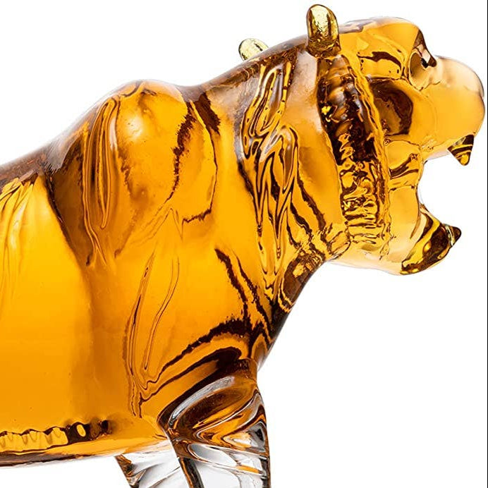 Tiger Whiskey and Wine Decanter