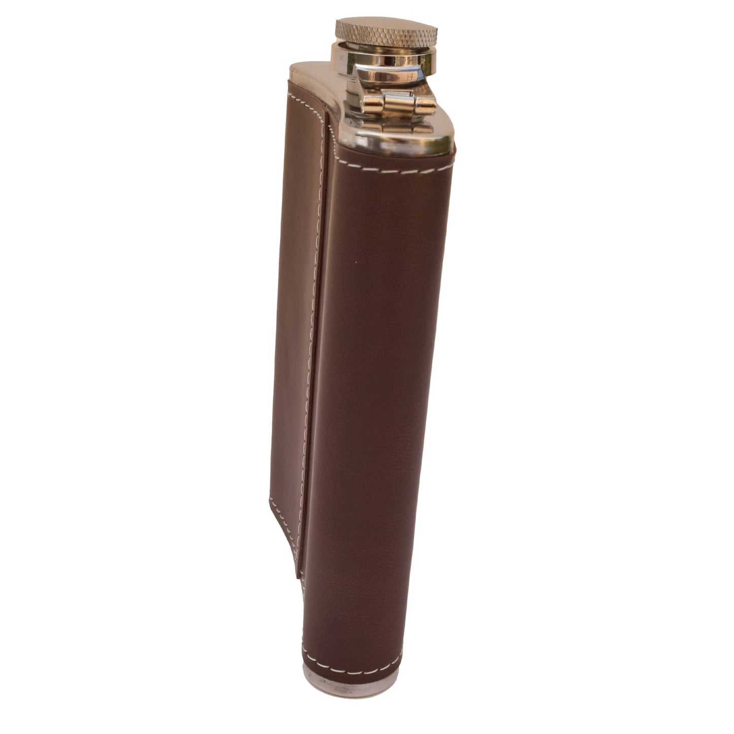 Abraham Lincoln Quote Leather Flask