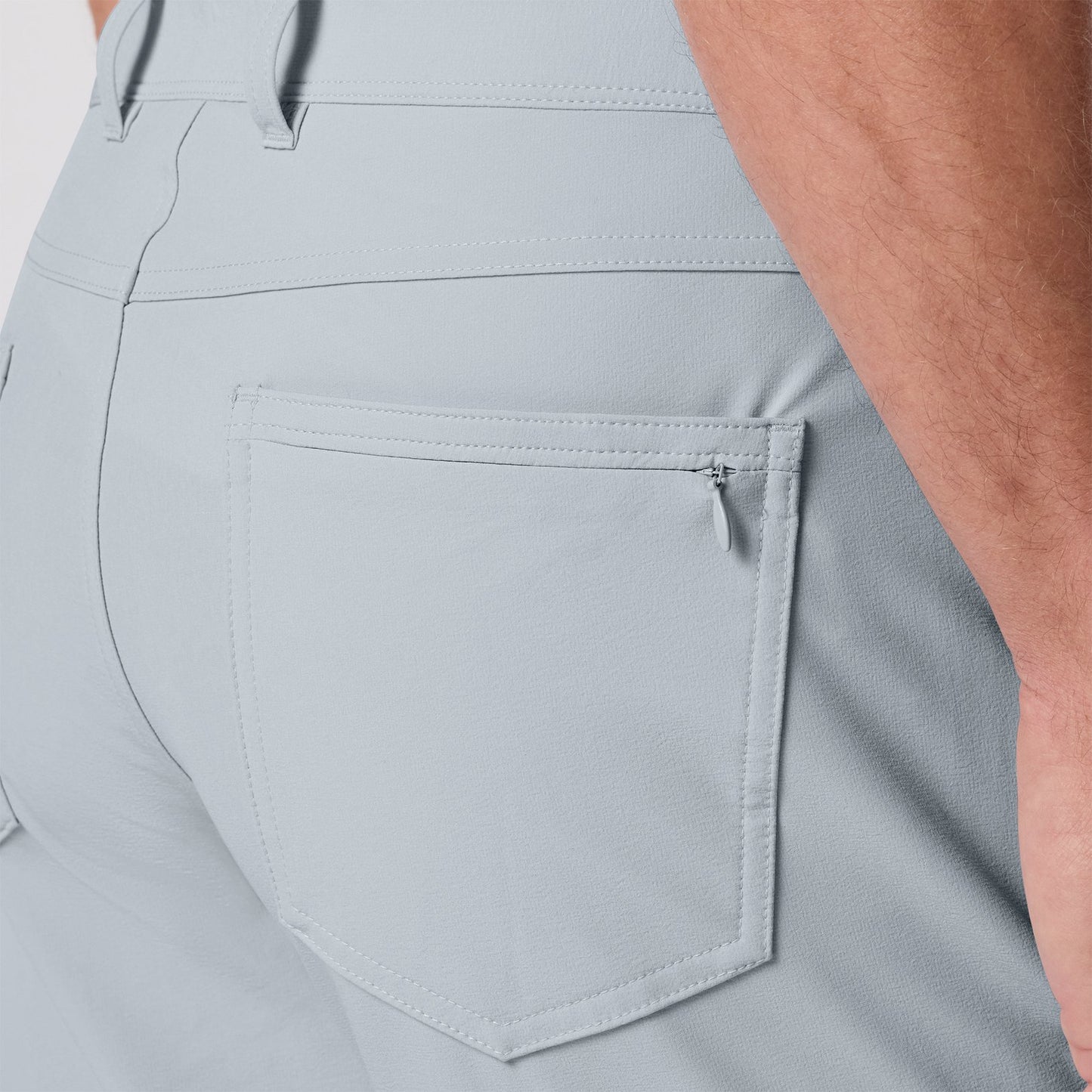 Mizzen+Main Light Grey Helmsman 5 Pocket Pant