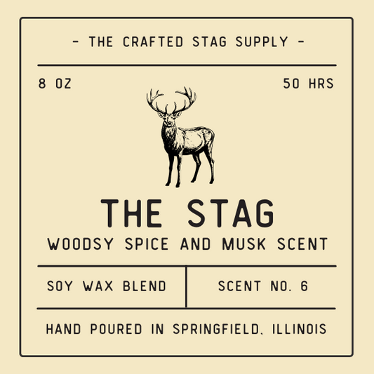 The Crafted Stag Supply 8 oz Candle