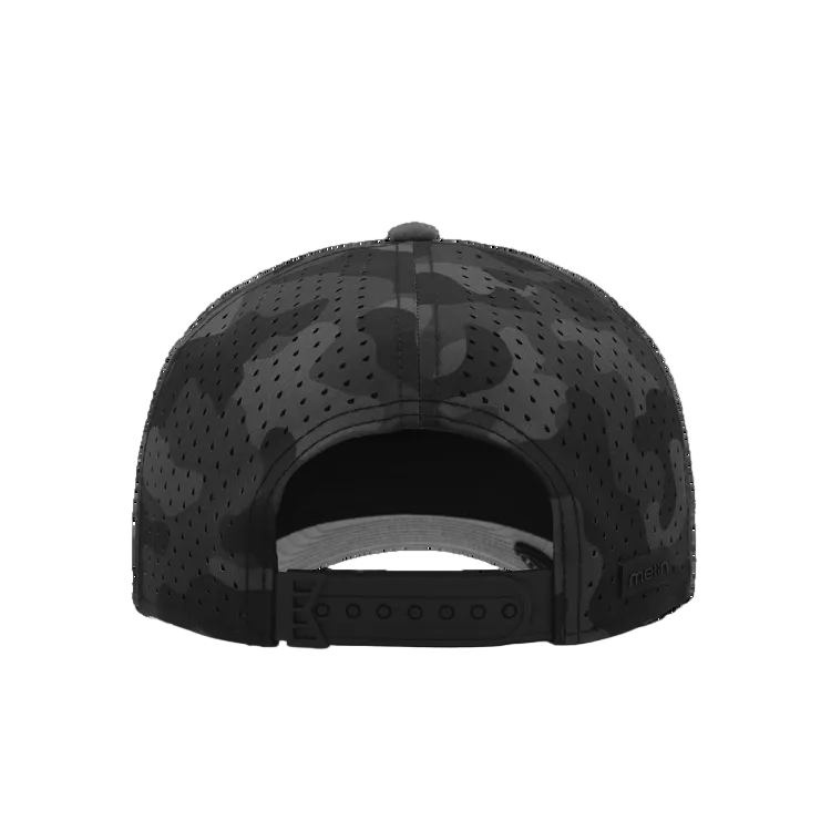 Melin Black Camo Odysea Rope Bulls Icon Hydro Hat