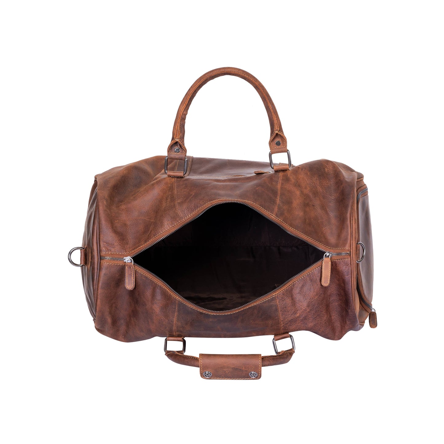 Rugged Leather Overnight Bag
