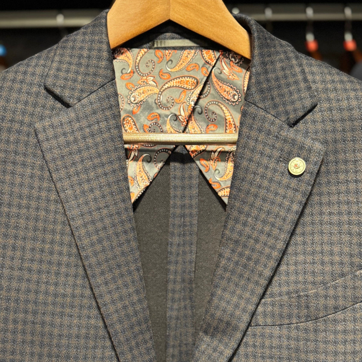 The Crafted Stag Supply Brown and Navy Sport Coat