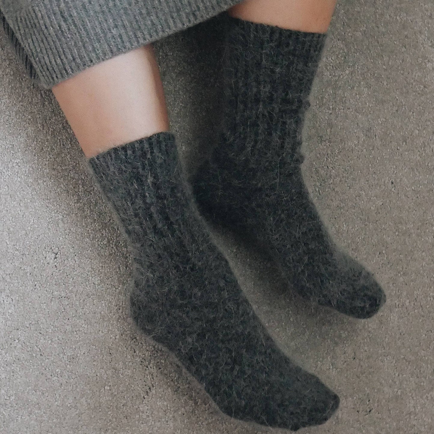 Super Soft Wool Socks - Charcoal