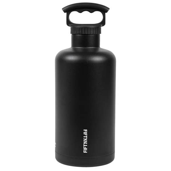 64 oz Double-Wall Vacuum Insulated Growler w/ 3 Finger Grip