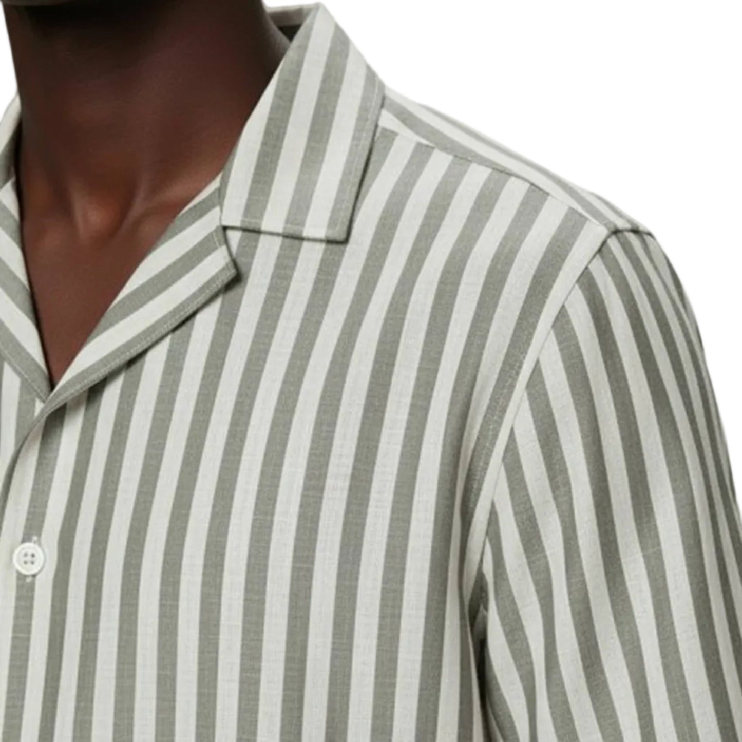 Hawk's Bay Striped Cuban Collar Shirt