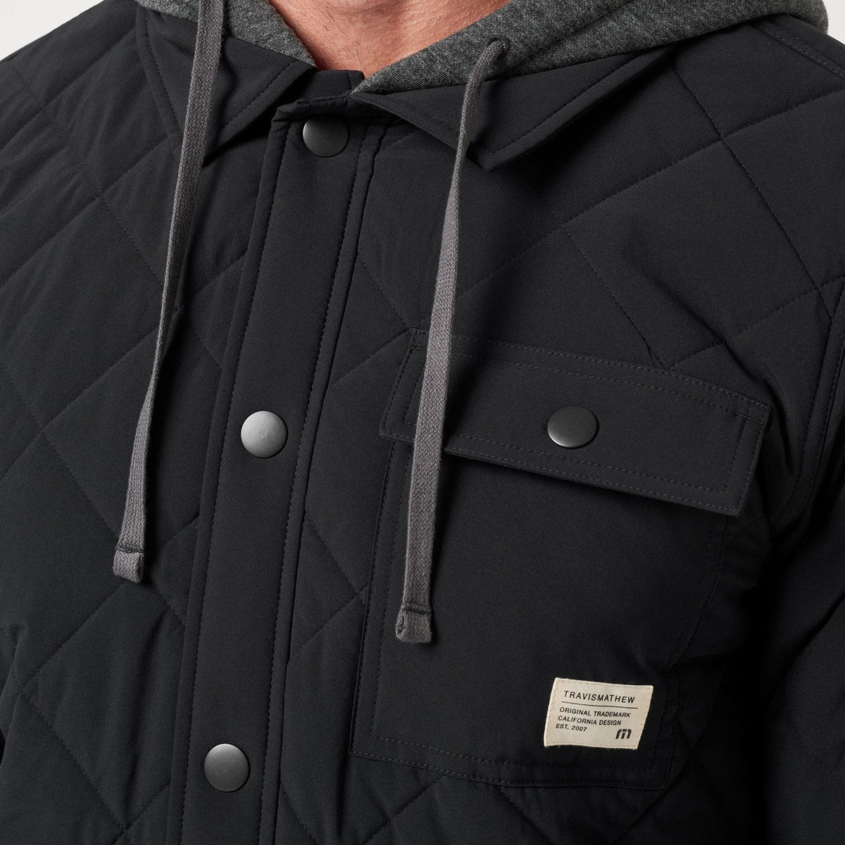 TravisMathew Black Grey Wave 2.0 Jacket