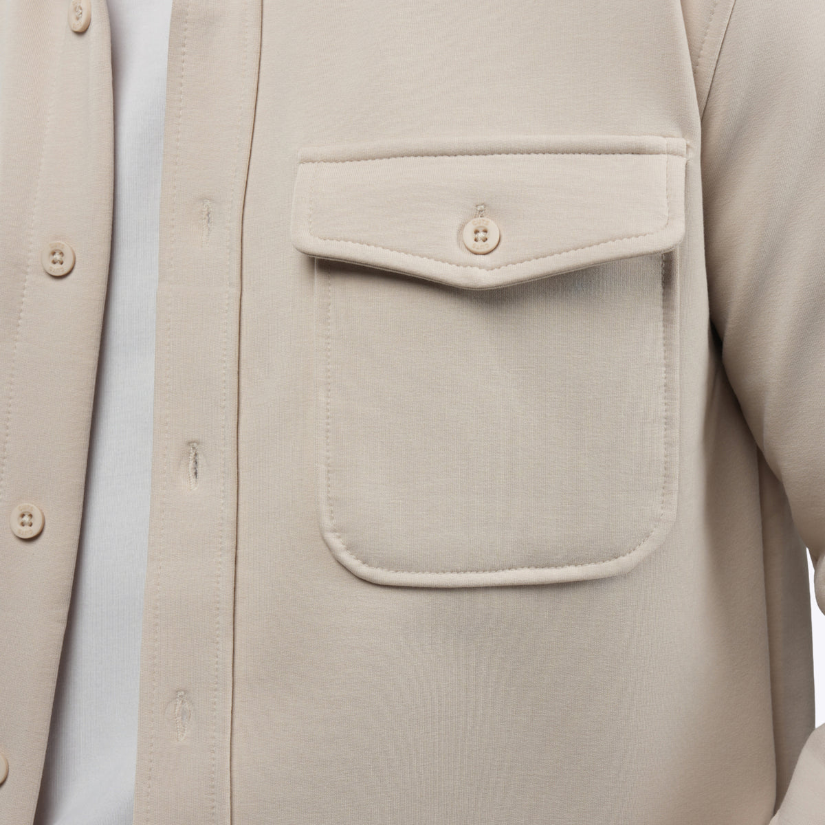 Cuts Clothing Ivory Hyperloop Overshirt