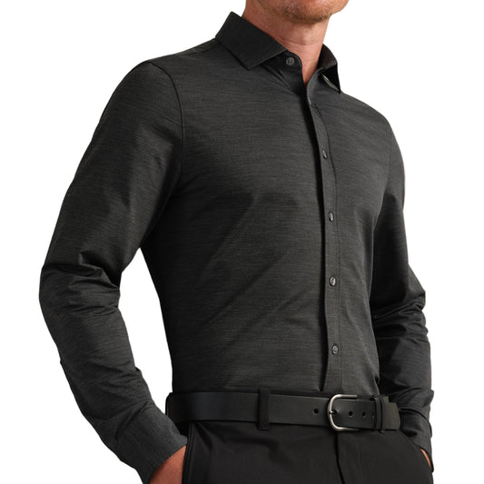 Rhone Iron Oxford Semi Spread Collar Commuter Shirt