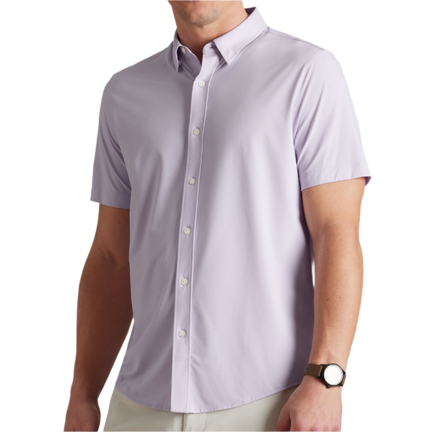 Rhone Lavender Dusk Short Sleeve Commuter Shirt
