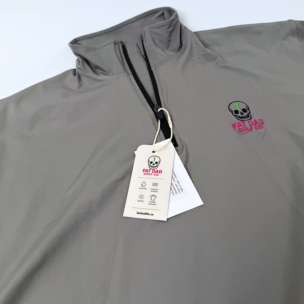 Fat Dad Golf Co. Grey Quarter Zip