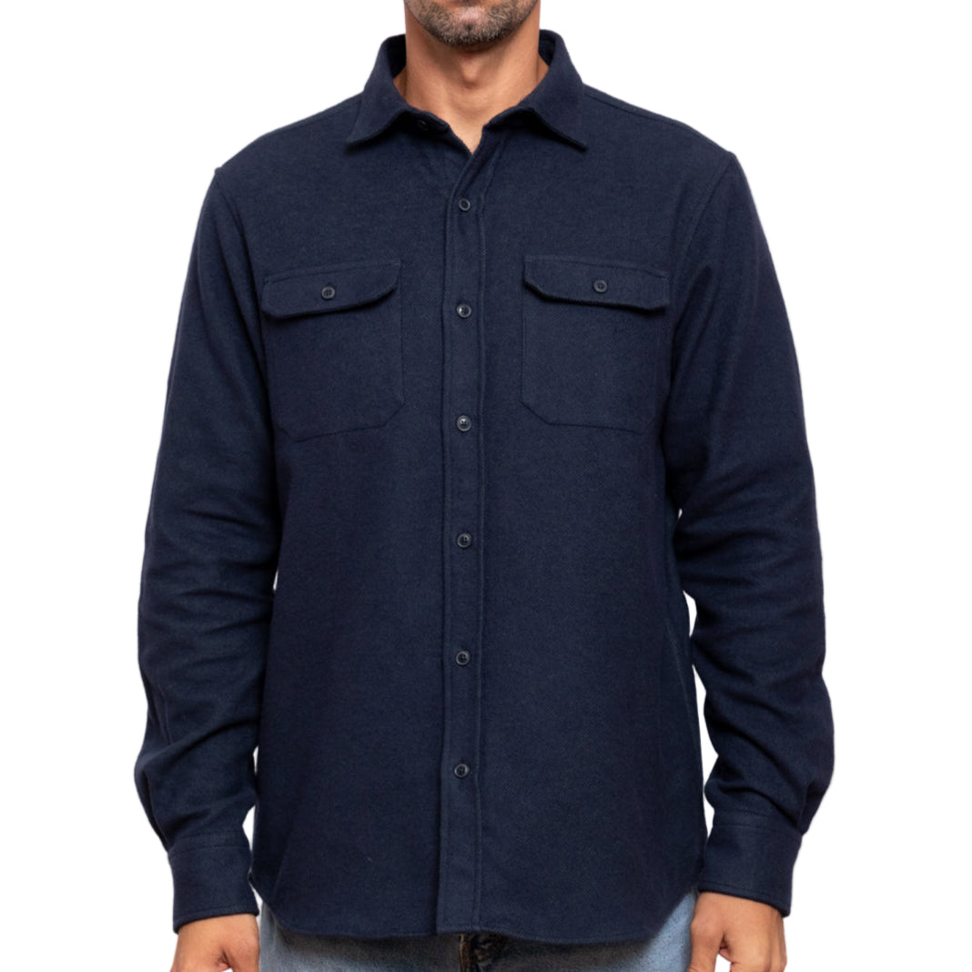 MuskOx Navy Grand Flannel