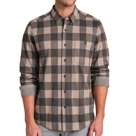 Rhone Foggy Taupe Hardy Flannel Shirt