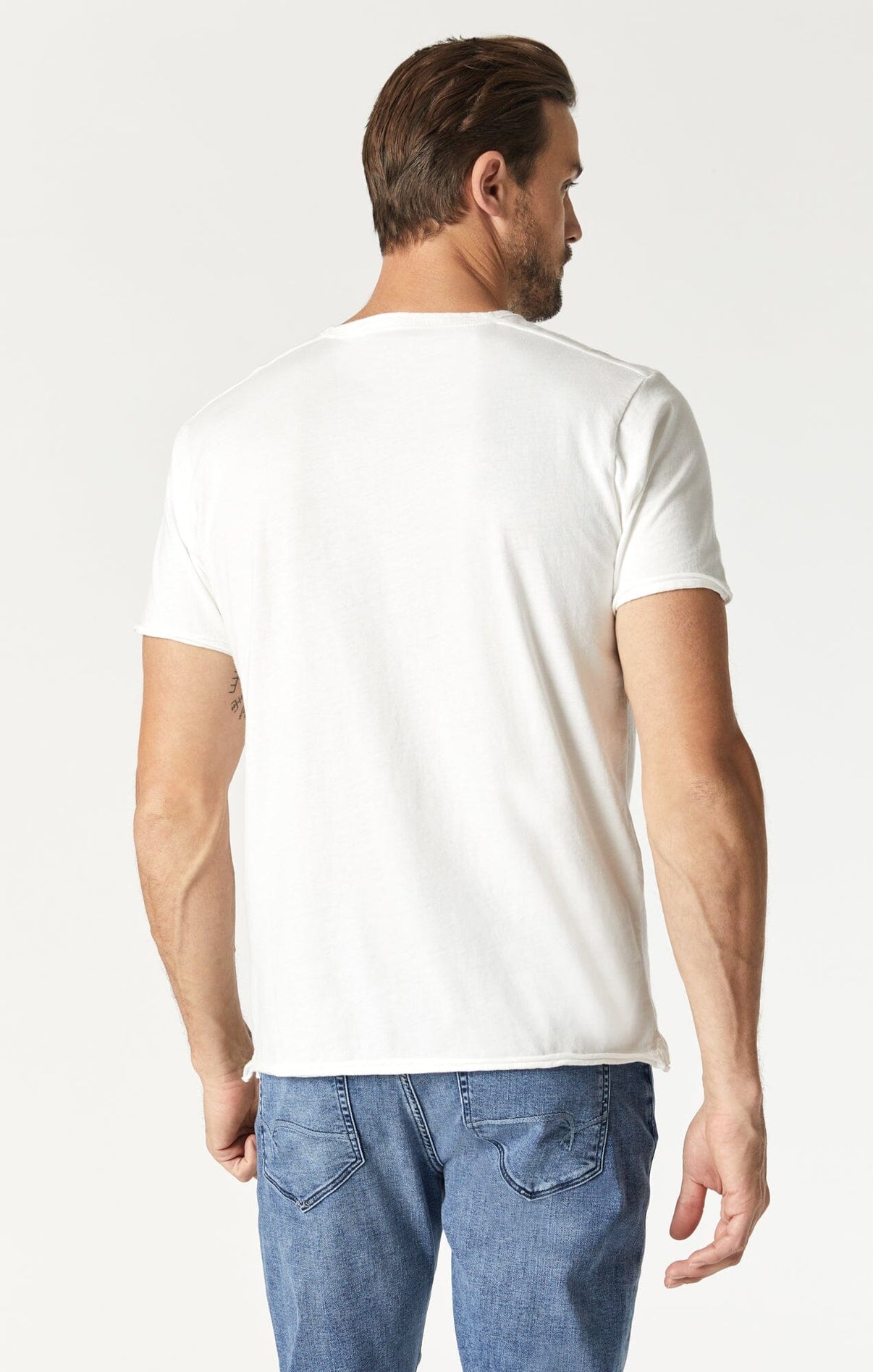 Mavi Raw Edge Neck Tee