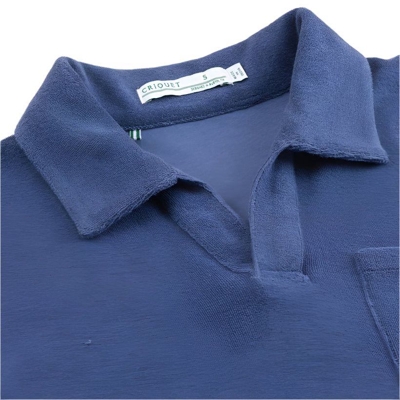 Criquet Indigo Terrycloth Polo