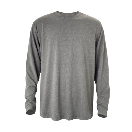 The Crafted Stag Heather Grey Performance Long Sleeve