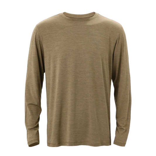 The Crafted Stag Supply Brown Performance Long Sleeve