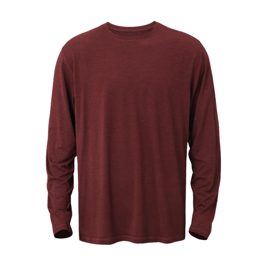 The Crafted Stag Supply Dark Red Performance Long Sleeve