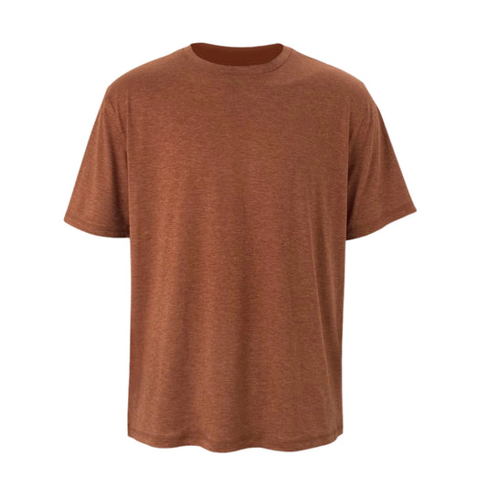 The Crafted Stag Heather Rust Performance Tee