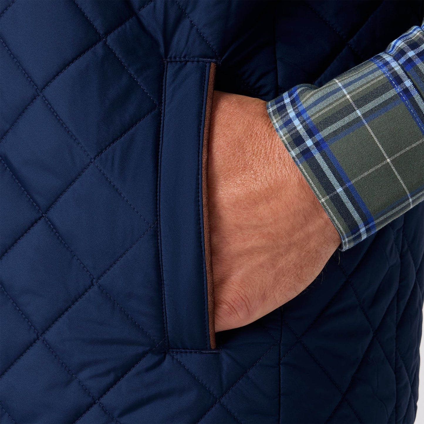Mizzen+Main Navy Brentwood Quilted Vest