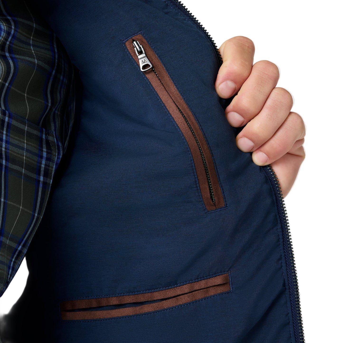 Mizzen+Main Navy Brentwood Quilted Vest