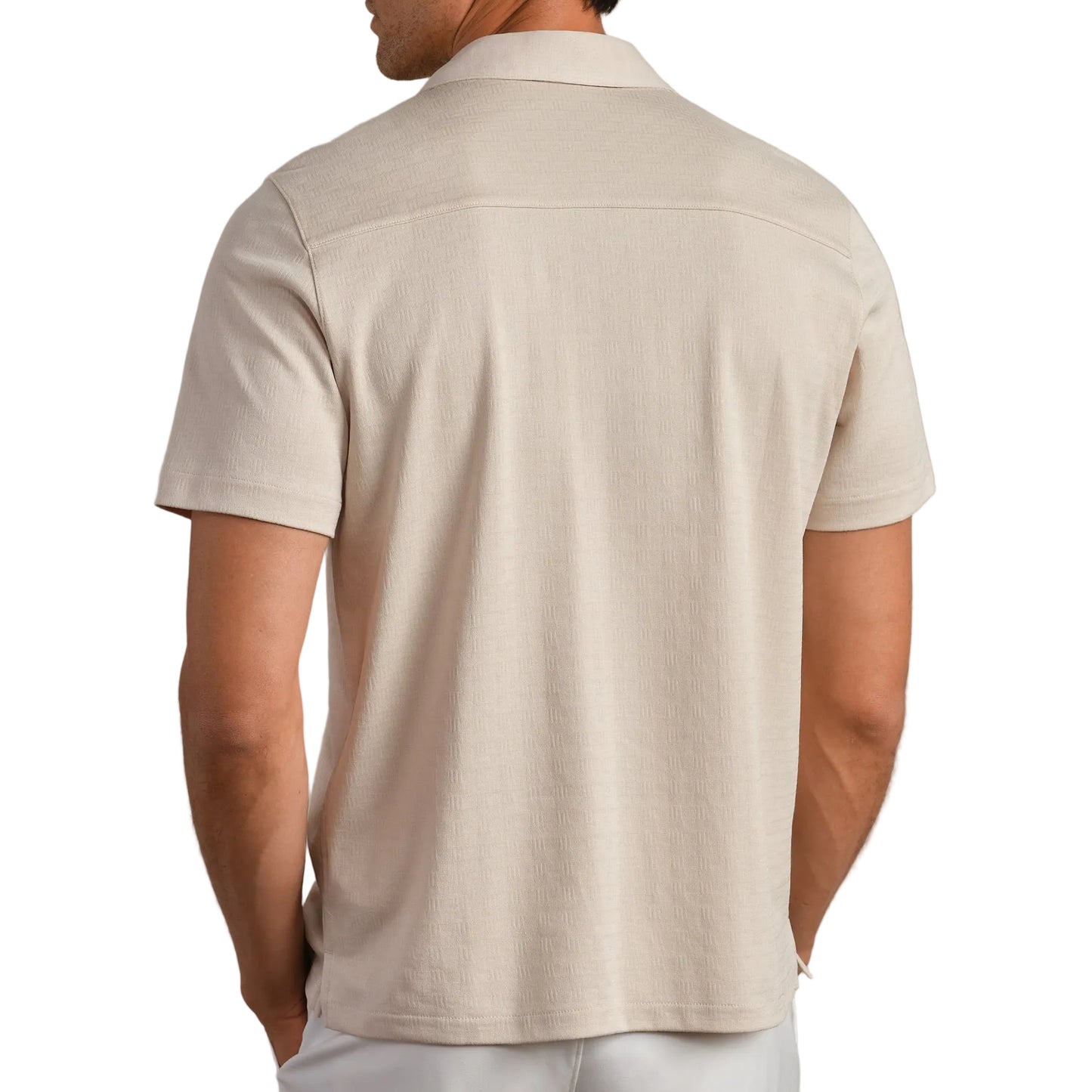 Rhone Bone Palms Camp Collar Shirt