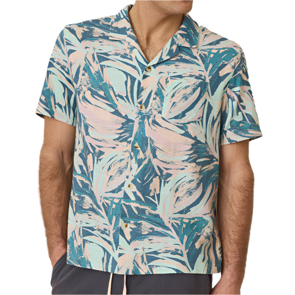 Marine Layer Abstract Palm Selvage Shirt