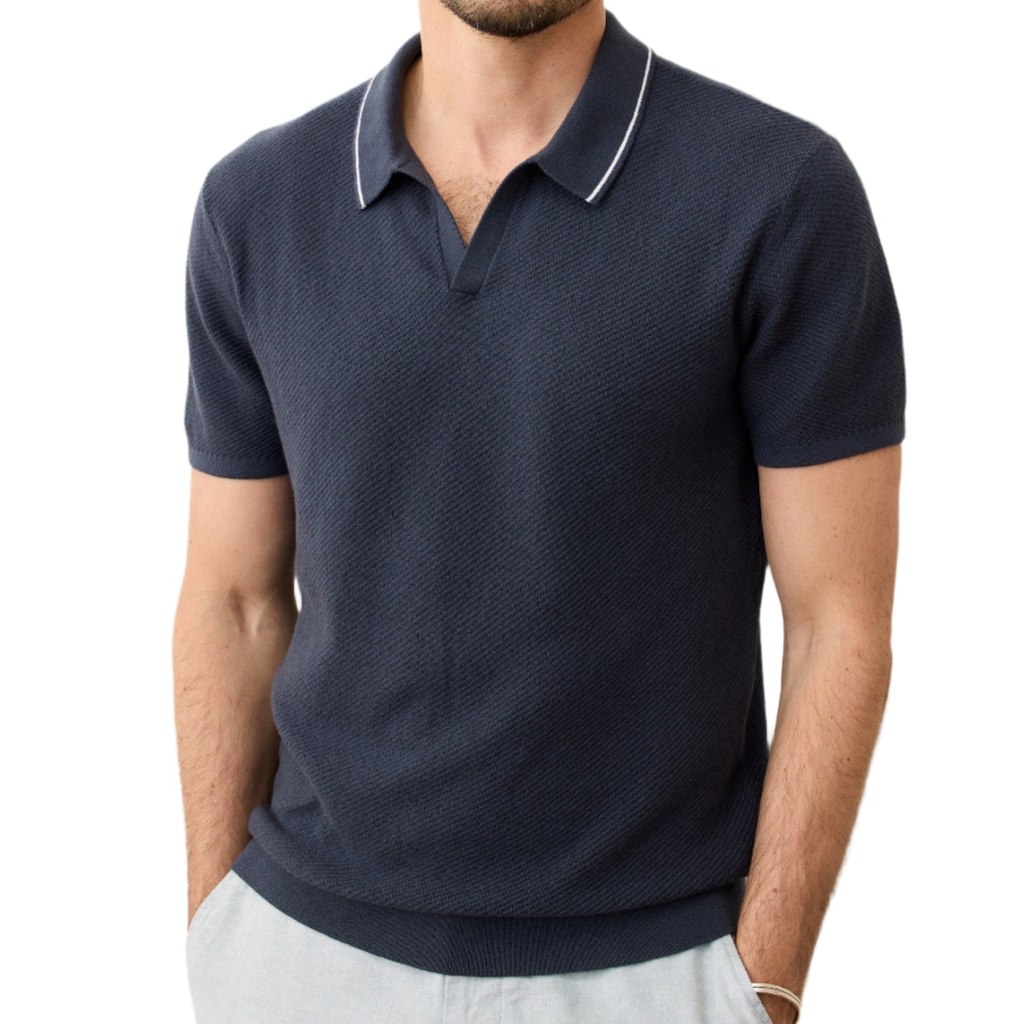 Marine Layer India Ink Sweater Polo
