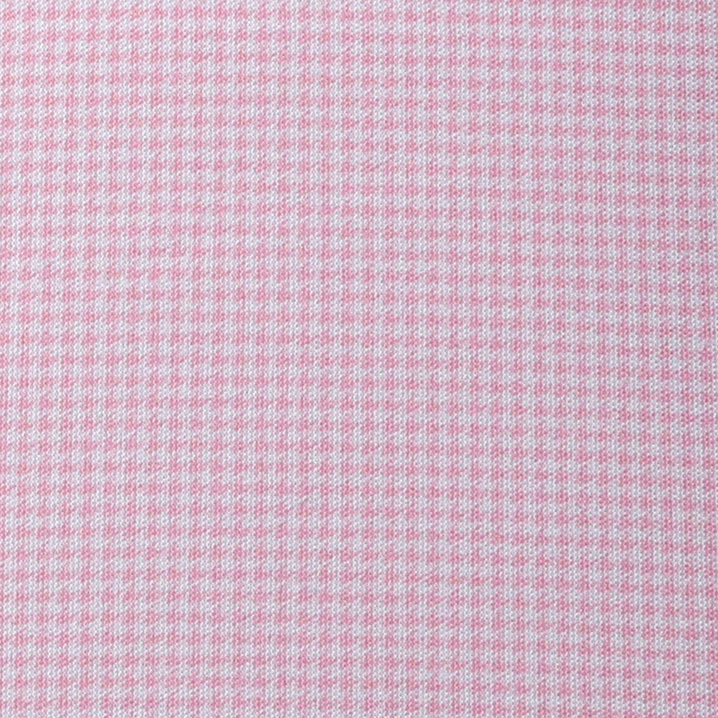 Collars & Co. Pink Houndstooth Semi-Spread Collar Polo