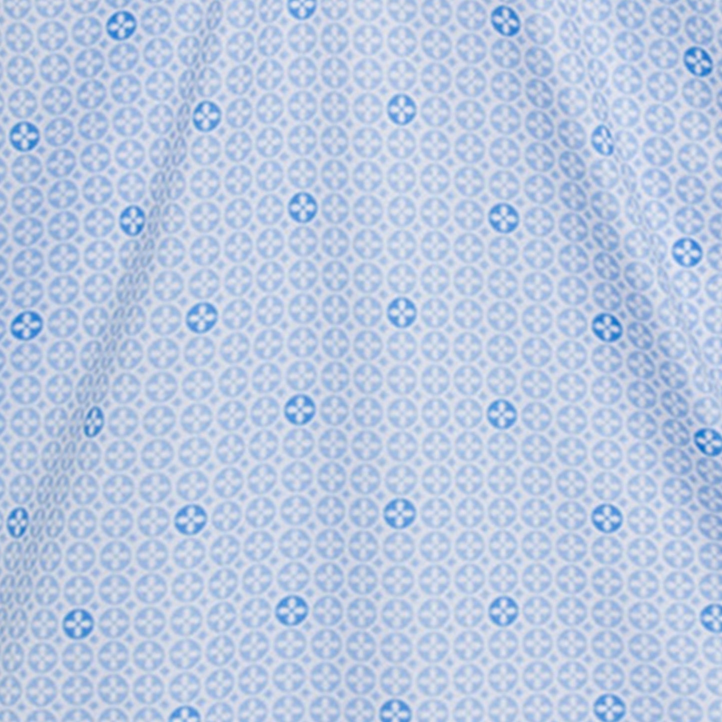 Collars & Co. Medallion Sky Blue Semi-Spread Collar Polo