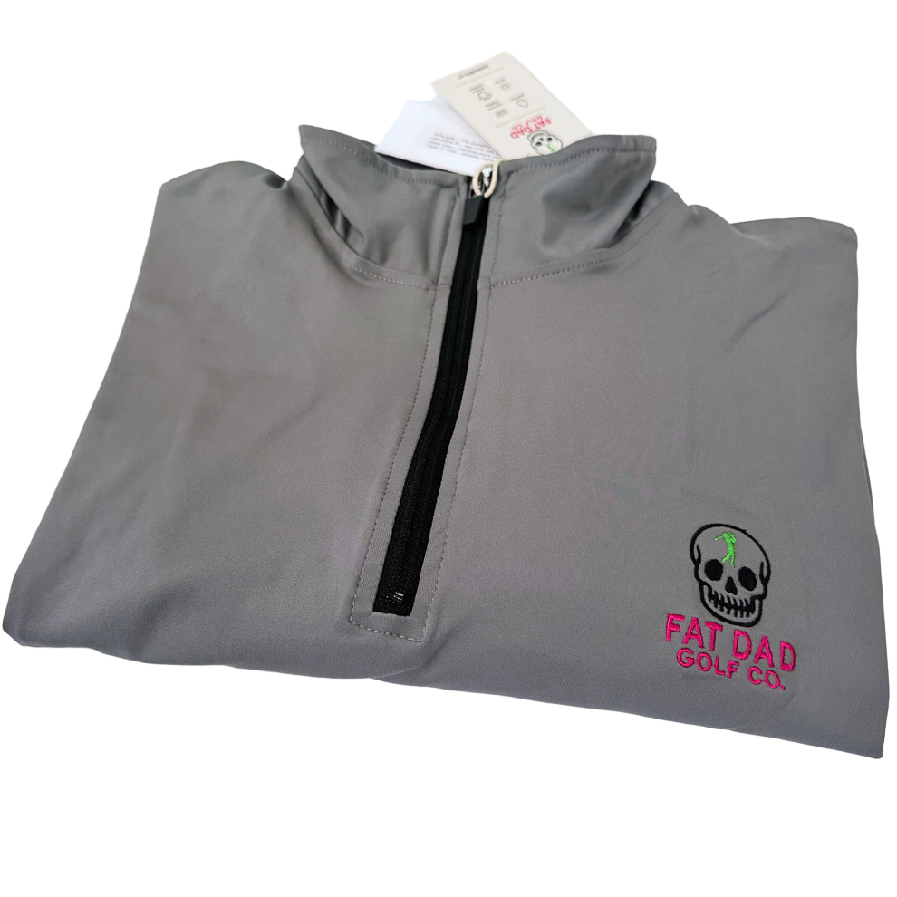 Fat Dad Golf Co. Grey Quarter Zip