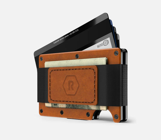 The Ridge Wallet with Cash Strap-LEATHER