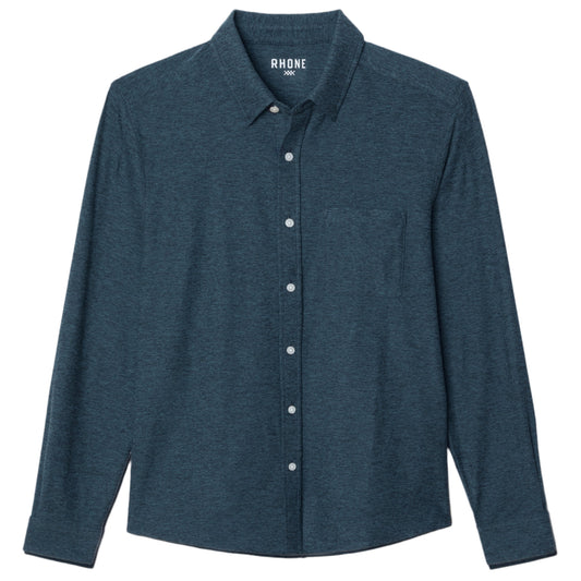 Rhone WFH Dark Teal Heather Shirt