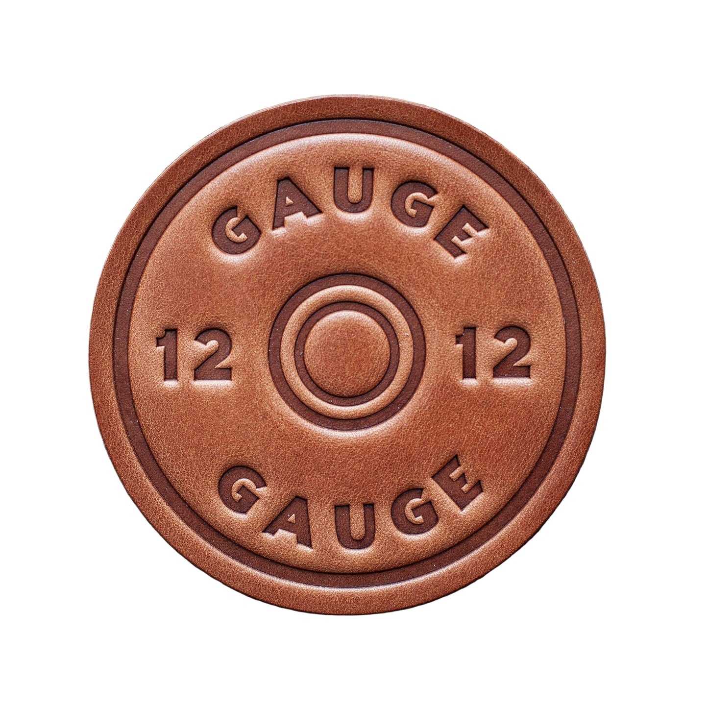 12 Gauge Leather Coaster